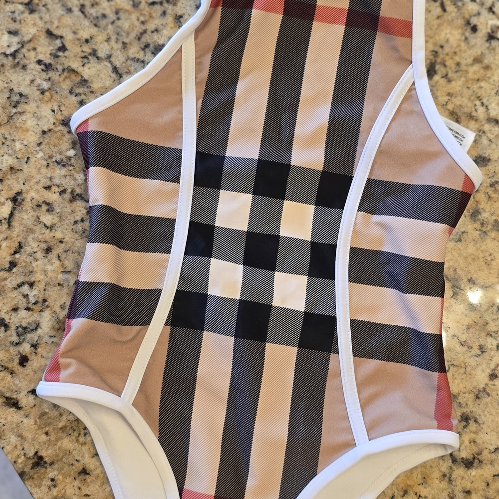 Burberry Checkered Swimsuit